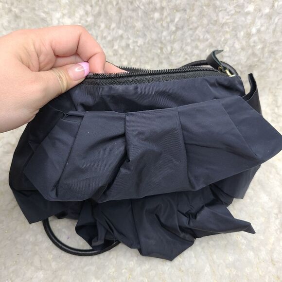 Ken Scott Nylon Ruffle Shoulder Bag - Picture 2 of 8